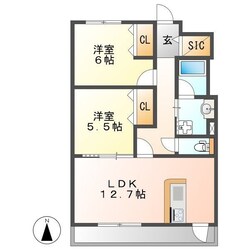 M’S茶屋ヶ坂の物件間取画像